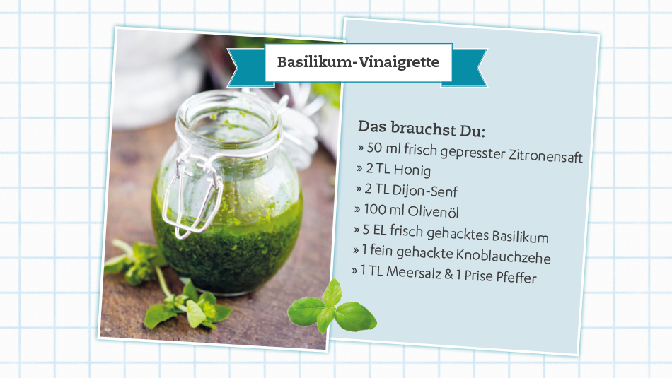 Rezept Basilikum Vinaigrette Rezept für leckere Basilikum Vinaigrette
