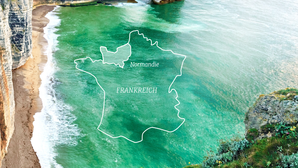 Karte Normandie 