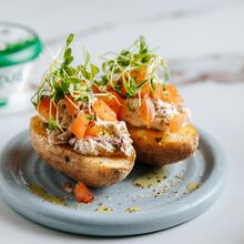 Gefüllte Kartoffeln mediterran mit Tartare