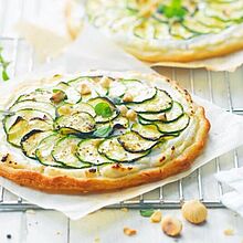 Rezept für Zucchini-Tarte mit Chavroux Teaser