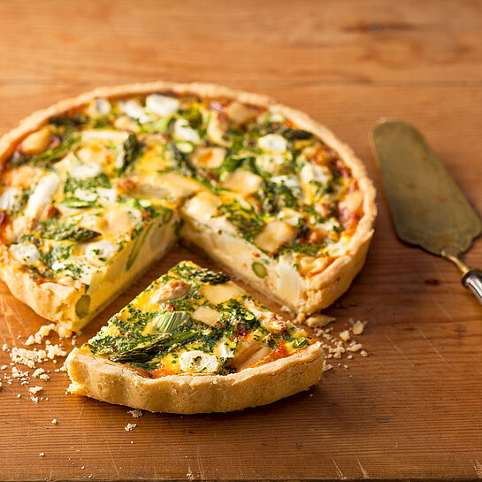 Spargelquiche - leckere Rezeptidee