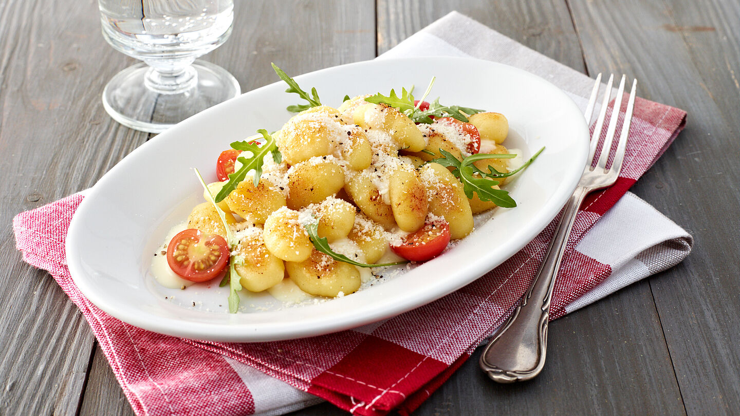 Leckere Rezeptidee - Gnocchi mit Sahnesauce